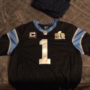 Cam newton SUPER BOWL jersey
